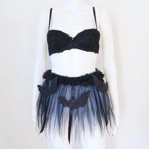 Halloween Tutu Glitter Tutu Glitter Bat Tutu XS/S